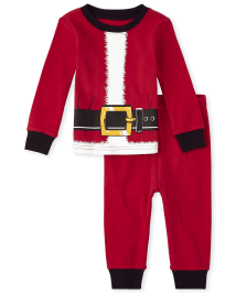 Unisex Baby And Toddler Matching Family Santa Snug Fit Cotton Pajamas