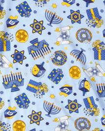 Unisex Kids Matching Family Hanukkah Long Sleeve Menorah Print