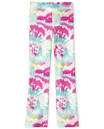 Girls Active Knit Print Flare Leggings  The Children's Place CA - FALL  FUCHSIA