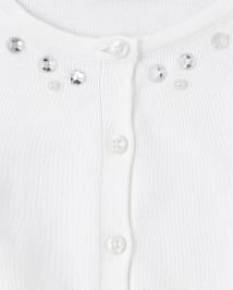 Girls Jeweled Cardigan