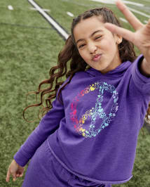 Girls purple hoodie sales