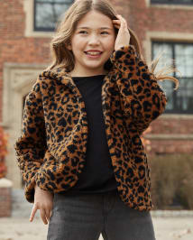 Girls sherpa cardigan online