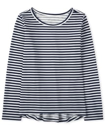 Girls striped shirt clearance