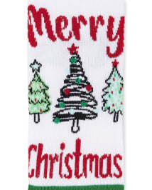 Unisex Kids Matching Family Santa Crew Socks 3-Pack