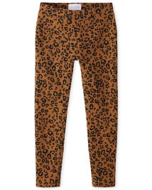 Girls Glitter Leopard Perfect Ponte Leggings
