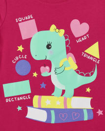 Toddler Girls Dino Graphic Tee 2-Pack