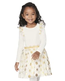 Girls snowflake cheap dress