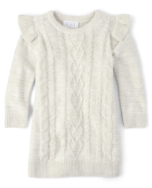 Baby girl cable knit sweater 2025