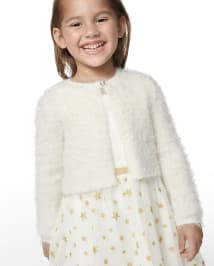Cardigan à franges pour toute-petite fille
