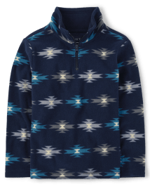 Boys Long Sleeve Western Print Microfleece Half Zip Pullover TIDAL The Children s Place CA