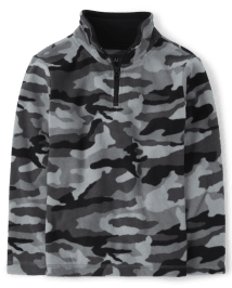 Boys Long Sleeve Camo Print Microfleece Half Zip Pullover STEAMBOAT The Children s Place CA
