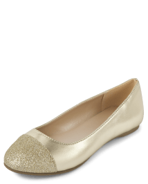 Girls glitter ballet flats hotsell