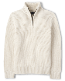 Boys Long Sleeve Half Zip Mock Neck Sweater The Children s Place