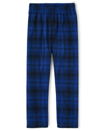 Boys Plaid Fleece Pajama Pants  The Children's Place CA - EDGE BLUE