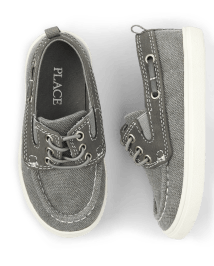 Boys grey boat discount shoes