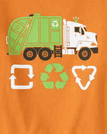 Baby and Toddler Boys Recycle Truck Graphic Tee