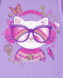 Lot de 3 t-shirts à imprimé animal pour filles