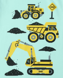 Baby and Toddler Boy Construction Graphic Tee