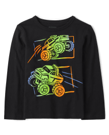 Baby and Toddler Boy Monster Truck Graphic Tee