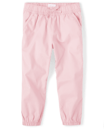 Girls Twill Woven Pull On Jogger Pants | The Children's Place - LT PLUM