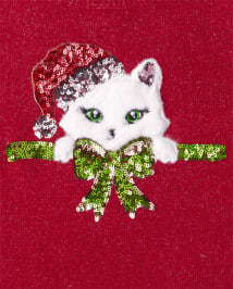 Girls cat sweater clearance