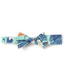 Couvre-chef à nœud tropical pour bébé fille