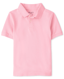Polo rose online garçon