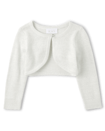 Girls metallic cardigan hotsell