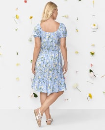 Womens Mommy And Me Floral Tiered Dress