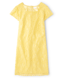 Robe droite en dentelle maman et moi pour femme