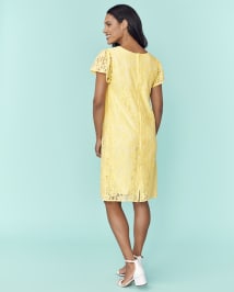 Robe droite en dentelle maman et moi pour femme