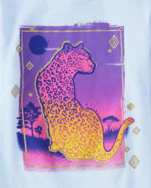 Prance Relaxed Cotton Cheetah Tee