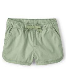 Short en sergé à enfiler pour bébé et toute-petite fille