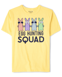 Unisex Kids Matching Family Egg Hunting Squad Graphic Tee