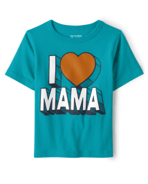 Baby And Toddler Boys Love Mama Graphic Tee
