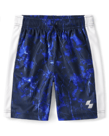 Boys Marble Mesh Performance Basketball Shorts