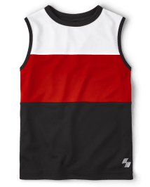 Boys Colorblock Performance Muscle Tank Top