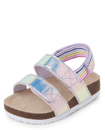 Baby Girls Holographic Sandals