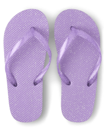 Girls purple flip flops 2025