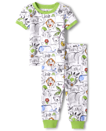 Unisex Baby And Toddler Animal Snug Fit Cotton Pajamas