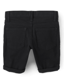 Girls Roll Cuff Twill Skimmer Shorts