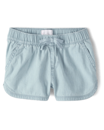 Girls pull shop on denim shorts