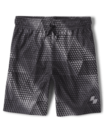 Boys Print Mesh Performance Basketball Shorts