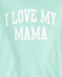 Baby and Toddler Boys Matching Family Love Mama Graphic Tee