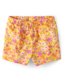 Baby And Toddler Girls Floral Pull On Shorts
