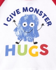Pyjama unisexe en coton coupe ajustée Monster Hugs pour bébé et tout-petit