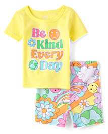 Pyjama en coton ajusté Glow Be Kind pour bébé et toute-petite fille