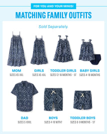 Baby Girls Matching Family Bandana Ruffle Dress