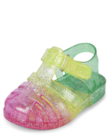 Plastic sandals for girls outlet
