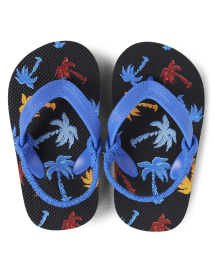 Flip flops with palm tree logo shop